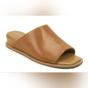 AEROSOLES Brown Leather Mules